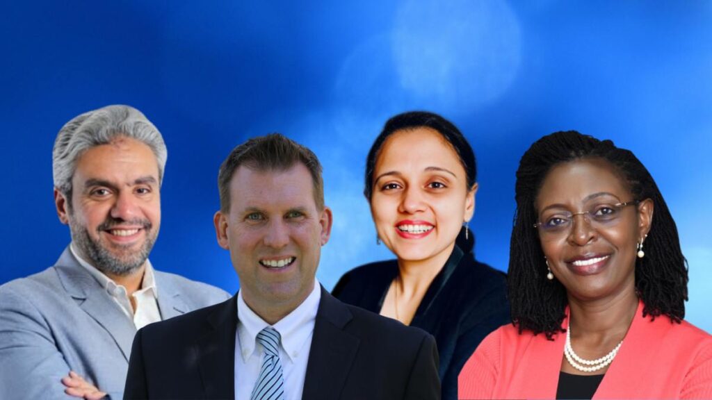 Eileen, Sharaf, Viji, Gilbert